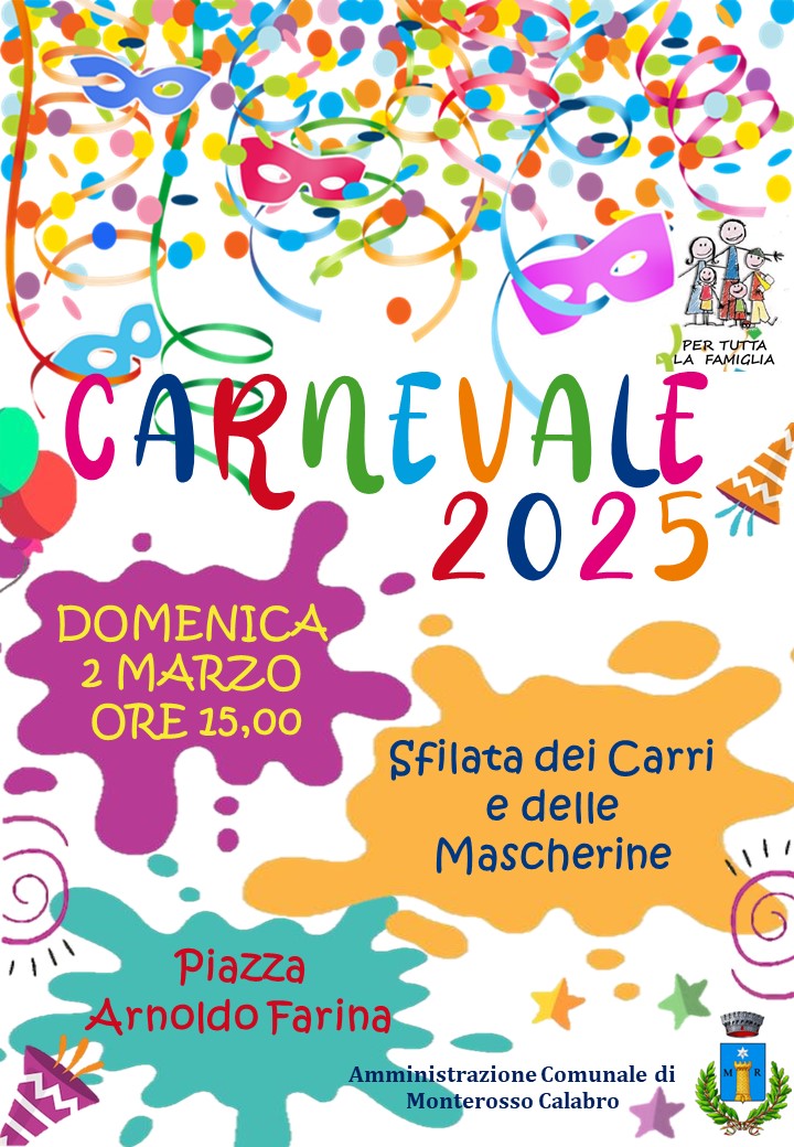 Carnevale 2025 a Monterosso Calabro