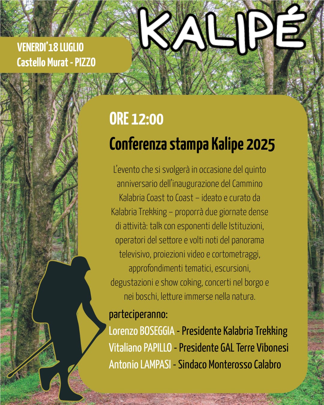 Kalipè 2025: a Monterosso una due giorni dedicata alla montagna e ai cammini di Calabria
