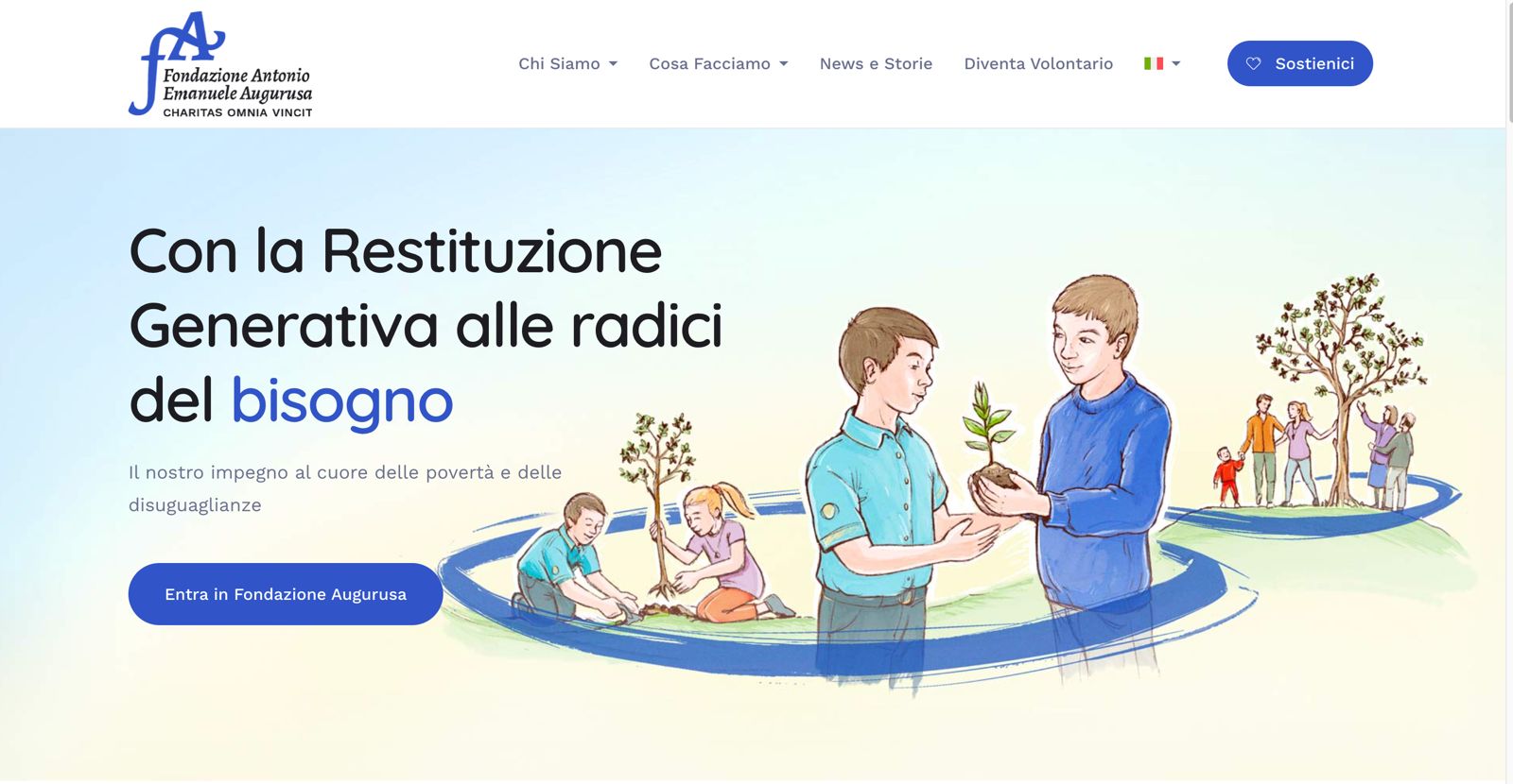 Nuovo volto digitale della Fondazione Augurusa