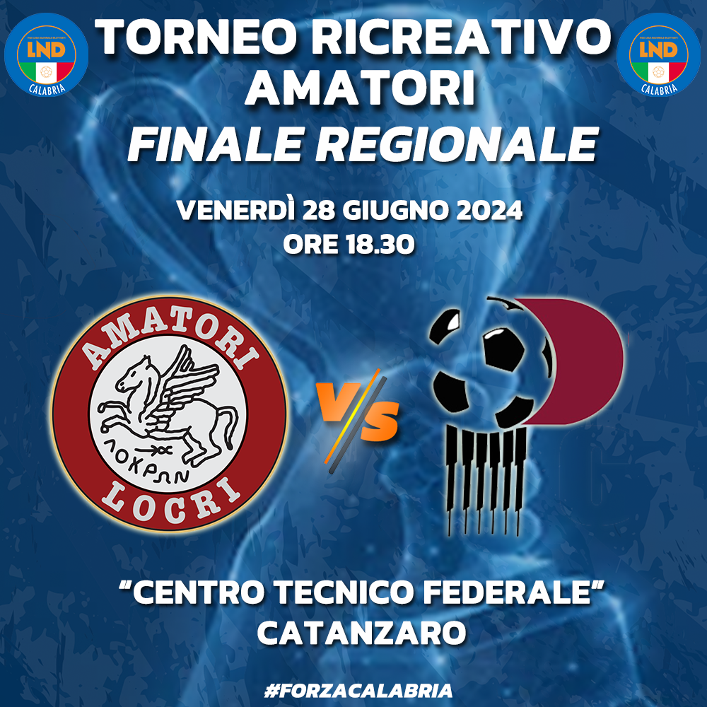 Torneo ricreativo Amatori, venerdì la finale